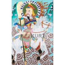 무속 탱화 큐빅 대형 그림 만들기 장군님 비즈 불교 용품 보석십자수 재료 세트 diy, 90x140cm 전체 원형 큐빅
