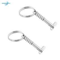 보트 용 6.3mm 퀵 릴리스 핀 Bimini 탑 데크 힌지 316 스테인레스 스틸 해양 하드웨어 액세서리 조선 2 피스, [01] 51mm