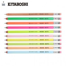 KITABOSHI 예쁜문구 WOOD NOTE 목재 샤프 0.5mm, 색상_파스텔하늘(W300R-PBL)