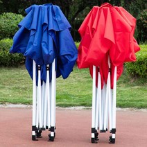 우산꽂이 네발 양산 텐트 노점용 야외 비천막 앵글 썬 크림 광고 대방역 격리 1개 도매, C04-3X3업그레이드 자동, T01-빨간색
