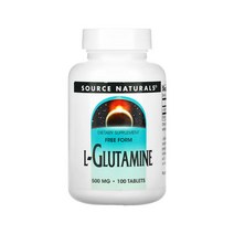 소스네츄럴 L-글루타민 500mg 100 타블렛 위장점막 근육 재생 운동후 보충제 고약사 역류성