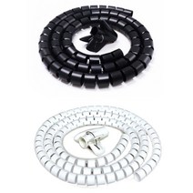 22mm 1M 멀티탭케이블 전기선 선정리 컴퓨터 공유기 셋톱박스 IPTV 콘센트 사무실, 블랙(22mm)