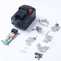 전동 공구 호환배터리 밀워키 M18 18V 무선 전동 공구 드릴 용 리튬 이온 배터리 BMS 및 12Ah 48-11-1812, 01 18 볼트_01 Black