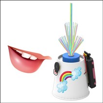 뉴 압전 센서 광섬유 조명등(1인용)