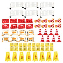 GHSHOP 어린이 거리 표지판 diy 모델 장면 유치원 학습 장난감 어린이를위한인지 교통 playset 놀이, 다중, ABS 플라스틱, 62 미니 도로 표지판
