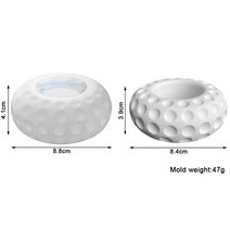 DIY 둥근 양초 항아리 실리콘 금형 화분 석고 콘크리트 저장 상자 홈 장식 만들기, [06] D-Wave point -47g