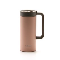 락앤락 테이블머그 473ml 손잡이 텀블러 (LHC4247), 핑크