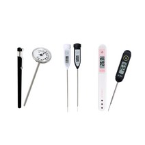 아쿠바 CS-101 (화이트) 방수 디지털 탐침 중심 온도계, 1