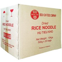 베트남 쌀국수 BICH CHI 비치치 HU TIEU KHO 후티우코 500G*20봉*1박스 분짜 건면 VIFON 비폰 반포코 태국라면녹두당면와이와이마마 분코분투이 라이스버미셀리, BICH CHI 비치치 후티우코 500G*20봉*1박스