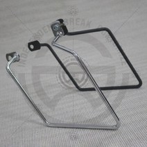가와사키 W400 W650 W800 사이드 백 가방 새들 브라켓, 블랙B