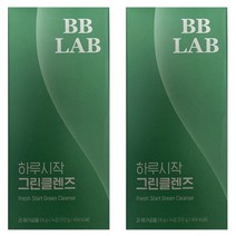 뉴트리원 비비랩 하루시작 그린크렌즈 클렌즈 디톡스 주스 분말 가루 직장인 여성 남성 주부 중 장년 멜라트리약통, 2개, 14포