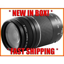 *NEW* 캐논 EF 75-300mm f/4-5.6 III Zoom 렌즈 EOS Rebel T3 T5 T3i XSi XTi SL1 T6