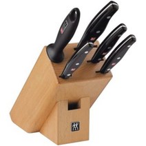 Zwilling 헹켈 나이프 블럭세트 주방나이프 4개 재연마용 샤프닝스틸 특수강재질 얼음 경화 블레이드 포함