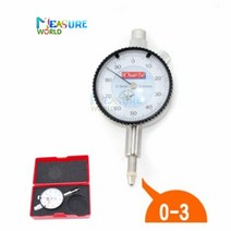 다이얼 게이지0-3mm 다이얼 표시기 정밀 비교기 보어 게이지 마이크로 미터 측정 공구 시간 유형, 01 0-3mm 0.01