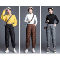 따뜻함은 물론 디자인도 예쁜 여성누빔바지