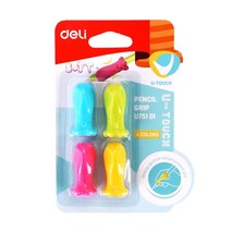 DELI 델리 실리콘 연필그립 4개입 EU75101, (단일상품)EU75101