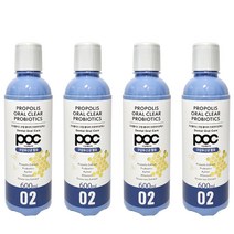 POC Pro 프로폴리스+프로바이오틱스 오랄클리어 찌꺼기 가글 600ml, 4개