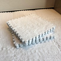 벨벳 EVA 30x30cm 퍼즐 조각 매트, 화이트