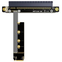 노트북 외장 그래픽카드 외장형 adt-link m.2 to pcie 16x 라이저 x11050ti 1060ti 1080ti rx580 그래픽 카드 확장기 m2 x16 for, 60cm