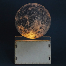 퍼니스쿨 아크릴아트 아크릴조명 아크릴메시지 메시지카드 카드조명 진동펜, 1세트, 3.하트모형아크릴판(거치대포함)