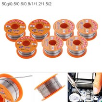 나전선 유연납 봉납 바납 인두납 실납 50g 6337 주석 미세 와이어 코어 0.5 0.6 0.8 1.0 1.2 1.5 2.0mm 2% 플럭스 릴 용접 라인 솔더 액세서리 1 강아, 05 0.5mm