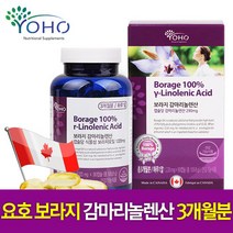 보라지오일100% 3개월 감마리놀렌산 생리통에좋은음식 캐나다산 월경통 영양제 콜레스테롤 개선