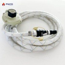 피엔코 컴포지트 슈프림 가스통 10kg LPG 가스 캠핑카 푸드트럭, LPG가스호스(5M)
