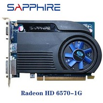 사용 된 사파이어 비디오 카드 HD6570 1GB DDR3 AMD 그래픽 카드 GPU Radeon HD 6570 사무실 컴퓨터 AMD 카드지도 HDMI