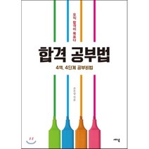 합격공부법:4색 4단계 공부비법, 새녘, 조우상 저