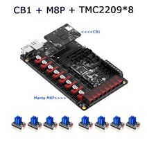 BIGTREETECH-Manta M4P M8P 마더 보드 32 비트 CB1 V2.1 포함 클리퍼 라즈베리 파이 CM4 Voron V0 Ender 3 프린터 제어, CB1 M8P TMC2209x8