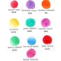 옥도장 벽조목도장 청금석도장 Panalisa-10 색 80ml 다채로운 시니 스프레이 잉크 진주 스탬프 오일 종이, 08 Dou blue green