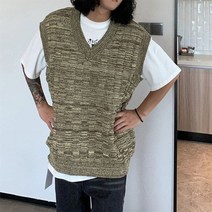 남자 빈티지 니트조끼 가을 베스트 스웨터