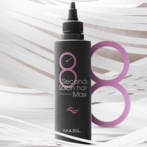 마실 8초살롱 헤어 마스크 두피케어 워터트리트먼트 핑크색, 200ml
