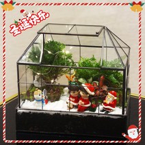 테라리움 키트 글래스 하우스 이끼테라리움 만들기 DIY 비바리움, 크리스마스(키트조립)