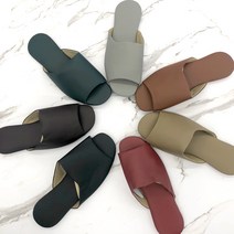 모던 클래식 실내화 남성용 여성용 가죽 병원 사무실 거실화 층간소음 베란다 가정용 서재용 임산부, 카멜