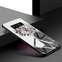 Anime Tokyo Ghouls Design 삼성 Galaxy Note 8 9 10 20 S10 S10E S20 Fe S21 S22 Plus Ultra 용 강화 케이스 유리 전화