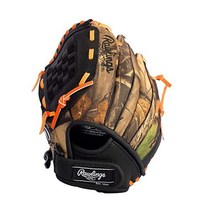 롤링스 Rawlings 플레이메이 Camo Kids 베이스볼 글러브 for Kids 5-8 - T볼 글러브 10 10.5 11 Inch - 좌투 우투, 왼손 던지기, 10인치 - 바스켓 웹, 헌팅 카모