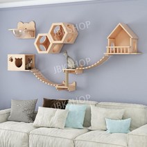 캣타워 캣벽타워 나무캣타워 고양이타워 벽캣타워 숨숨집캣타워 고양이벽타워 펫타워, E. 패키지 5