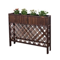 부식방지 화단 파티션 펜스 꽃밭 울타리 영업점칸막이, 길이 50폭 25높이 90cm 탄화