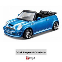 미니어처 다이캐스트 모형 자동차 1:32 BMW 미니 쿠퍼 S 컨버터블 및 장난감 차량 금속 모델 높은 시뮬레이션 컬렉션 선물, MINI