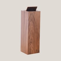 고급 원목 사각 쓰레기통 휴지통 우드 인테리어 스퀘어 심플, D 21x21x65