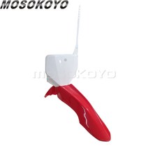 오프로드 프론트 펜더 혼다 CRF230F CRF150F 2015-19 먼지 자전거 모토 크로스 넘버 플레이트 플라스틱 커, 01 one set