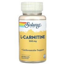 Solaray l-카르니틴 500mg 베지 캡슐 60정, 30 개