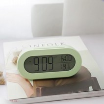 파스텔색 프레임 예쁜 여아 공부방 알람시계 책상 거실 탁상 사무실 아이방 현관 스터디카페, 블루