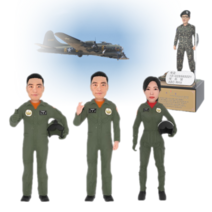 공군 조종사 전투기 캐릭터타입 풀 패키지 구성 아바타피규어 군인피규어 전역패 감사패 기념패 정년 퇴직기념 승진 전출기념 근속기념, AP-768, 은판명판, 박격포