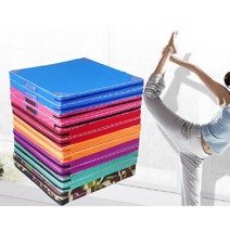 이퍼피 실내 체육 교구 접이식 매트 스포츠 활동 체조 에어매트 바닥매트, PU 3단_60x180x5cm 1개, PU_블랙