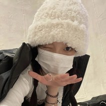 ys 소프트 토끼 퍼 비니 여성 모자 벙거지
