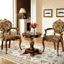 엘트라 마호가니원목 엔틱 러브테이블 세트