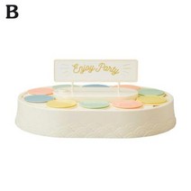 미니 초밥 트레이 새로운 자동 회전 기계 컨베이어 디저트 케이크 디스플레이 스탠드 플레이트 결혼식 파티 생일, Pink