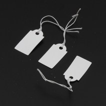 도매 100 개/몫 유행 직사각형 종이 가격 태그 흰색 빈 문자열 보석 가격 디스플레이 카드 프로모션 라벨 판매, 01 B02558